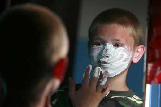 лицо в сметане